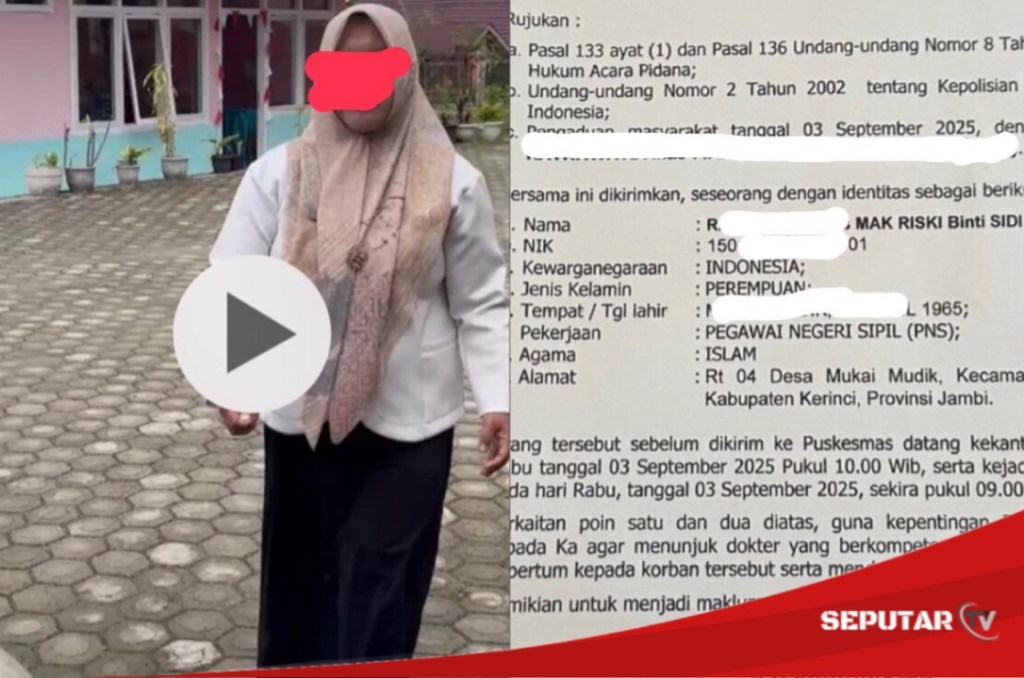Diduga Menganiaya, Oknum Kepsek Salahsatu SD di Siulak Mukai Kerinci di Laporkan Ke&nbsp;Polisi