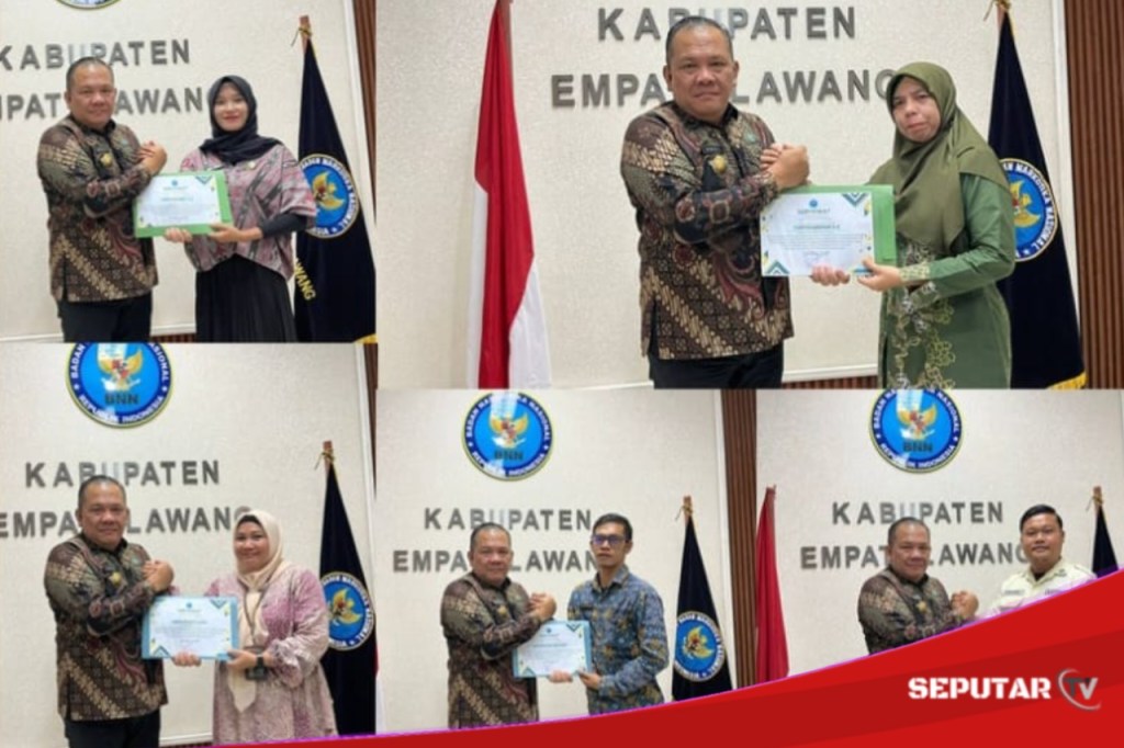 Perkuat Program P4GN, BNNK Empat Lawang Beri Penghargaan Ke Tiap Personel