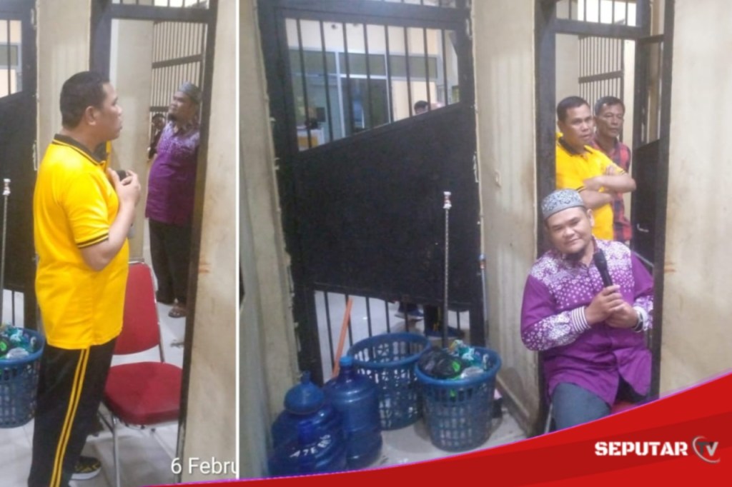 Polres PALI Upayakan Pembinaan Moral dan Kesadaran Hukum Ke Para Tahanan